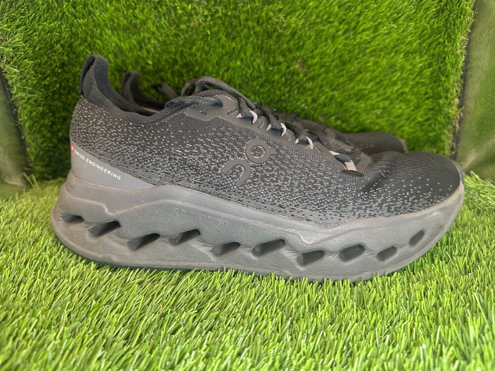 On Running Cloudsurfer Max 3MF30430106 Athletic Shoes Men's 10 Black Mesh Sports